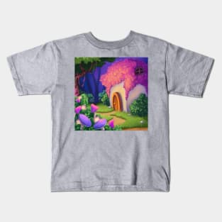 Fairytale house in magic forest. Illustration Kids T-Shirt